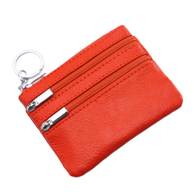 

Women Solid Color Zipper Pocket Coin Wallet Purse Clutches Bag Pouch Card Holder