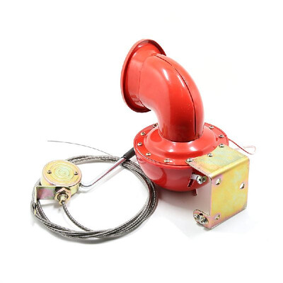 

Retro Cable Operated Horn kit with Manual Switch Back-up Alarm Loud Sound for Car & Truck Boat Lowrider ATV 12V 3A 110dB