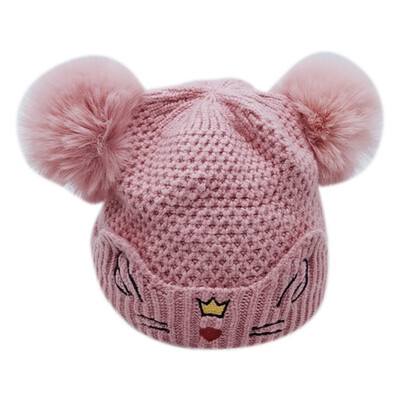 

Baby Hat kids Beanies Pom Pom Winter Children Hat Knitted Cute Cap For Girls Boys Casual Solid Color Girls Hat Baby Beanies