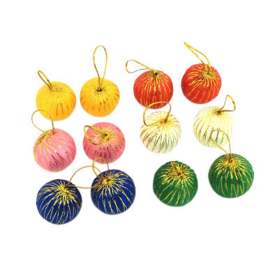 

Christmas Decoration Gift 3cm Colorful Ball Hanging Ornament For Christmas Tree Party Accessories vc