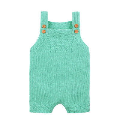 

Newborn Overalls Baby Boys Girls Knitted Clothes Little Girls Infant Romper Sleeveless Toddler Boys One Piece Jumpsuits