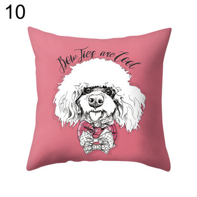 

Dog Puppy Rabbit Throw Pillow Case Cushion Cover Sofa Bed Car Office Decoration
