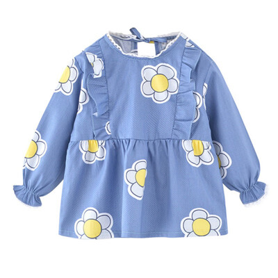 

Autumn Print Long Sleeve Girls Dress Fashion Kids Dresses For Girls Cotton Baby Clothes Print Birthday Princess Dress