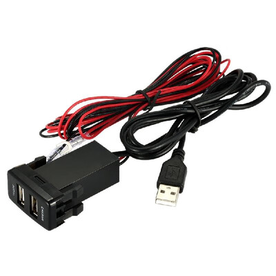 

Car 5V 21A USB Interface Socket Charger USB Audio Input Socket for TOYOTA VIGO