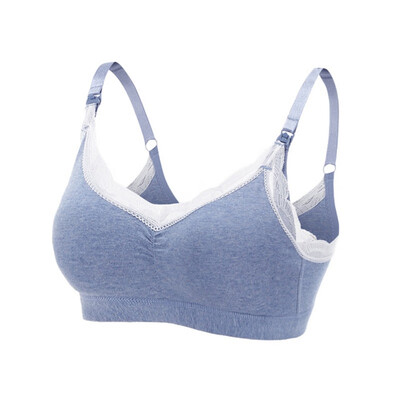 

Pregnant Woman Nursing Underwear Anti-sag Gather Front Button Breastfeeding Maternity Bra