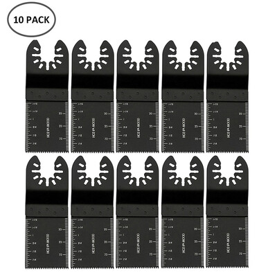 

50 20 Pcs 34mm Oscillating Multi Tool Bi-metal Straight Wood Cutting Saw Blades Kit