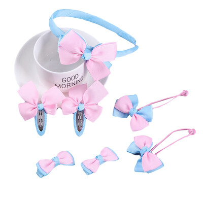 

Baby Girl Hairbands 7 Pcs Floral Bowknot Elastic Headbands Holiday Party Hair Band Headwear Accessories