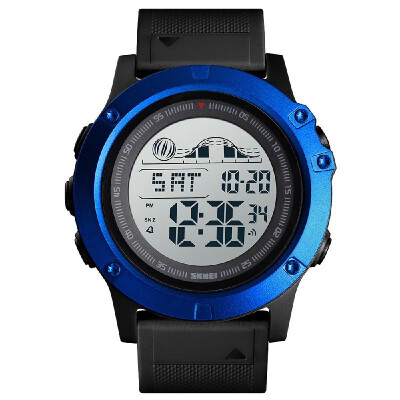 

SKMEI 1476 Man Digital Watch Waterproof Chronograph Alarm Date Week Display 5ATM Male Wristwatch