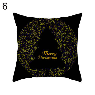 

Chrismas Snowflake Elk Star Pillow Case Cushion Cover Office Home Sofa Decor