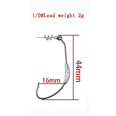 

2g25g3g Afishlure Barbed Lead Fishing Crank Hook Fit for Rigs Fishing Tackle Hooks 5pcslot