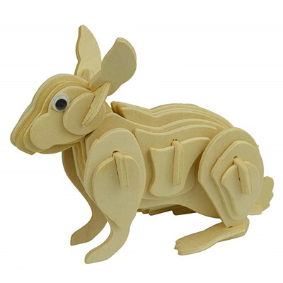 

3D Rabbit Wooden Animal Puzzle Toy