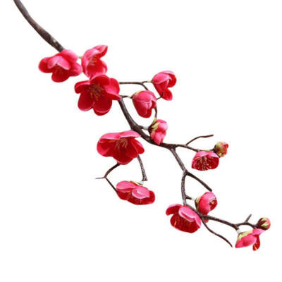 

1PCS Chinese style dried branch small plum blossom cherry wedding flower artificial flower Home Wedding Party Decoration