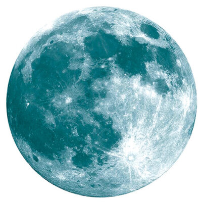 

Fluorescent Moon Wall Sticker Childrens Room Dormitory Bedroom Luminous Decorative Sticker