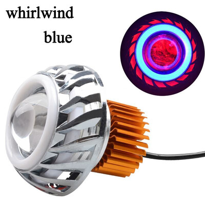 

1pcs Motorcycle Headlights 2400lm led lighting Colorful motorbike Fog Lamp 12v Waterproof lights Motorbike Auxiliary Headlamp