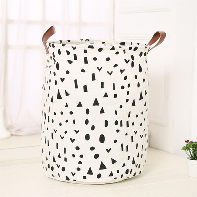 

〖Follure〗Waterproof Canvas Sheets Laundry Clothes Toy Basket Folding Storage Box