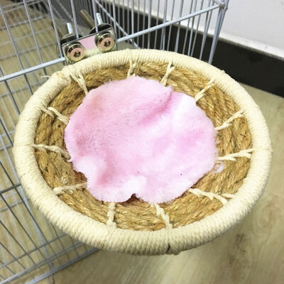 

Gobestart Bird Nest Cotton Rope Parakeet Breeding Nest Small Bird Cage Hatching Nest