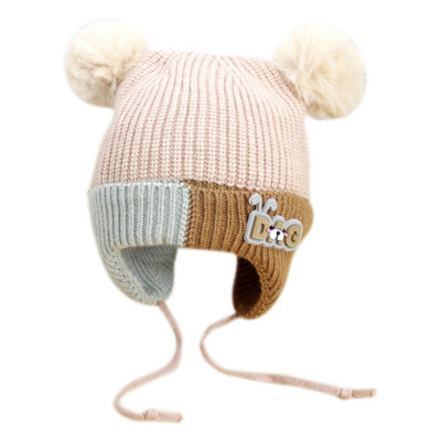 

Cute Toddler Kids Girl Boy Baby Infant WinteACr Warm Crochet Knit Hat Beanie Cap Pink Grey Yellow