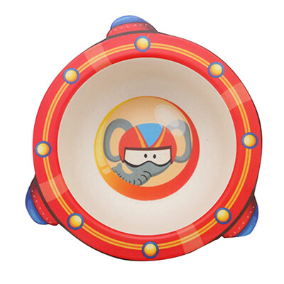 

Toponeto Bamboo fiber childrens cartoon bowl environmental protection baby cutlery