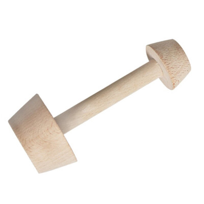 

Wood T tamper double-sided pastry pusher wood egg t mold egg tart mold