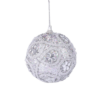 

Tailored Christmas Rhinestone Glitter Baubles Xmas Tree Ornament Decoration 8CM