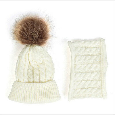 

Toddler Kids Girl&Boy Baby Infant Winter Crochet Knit Hat Beanie Cap Scarf Set