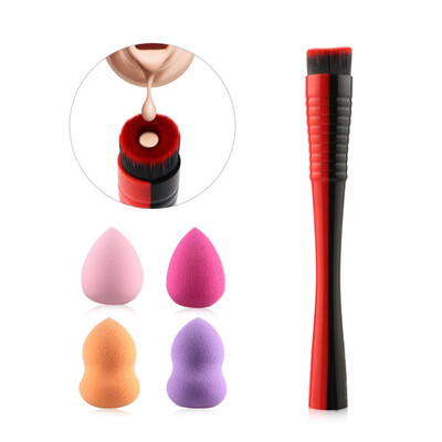 

Women 4pcs Professional Makeup Sponge Blush Foundation Puff Multi Shape Sponges with 1pcs Make Up Brush