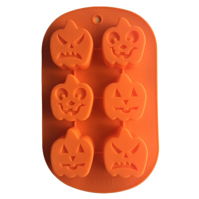 

3D Silicone Mould DIY Cake Mould Fondant Chocolate Baking Mould Halloween Pumpkin Orange6 Pumpkin