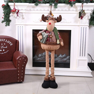 

〖Follure〗Christmas Ornaments Santa Claus Snowman Reindeers Toy Retractable Doll Home Gift
