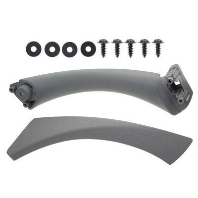 

Gray Right Side Outer Inner Door Panel Pull Handle Trim Cover For BMW E90 328i