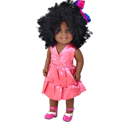 

Tailored Black Girl Dolls African American Play Dolls Lifelike 45cm Baby Play Dolls A