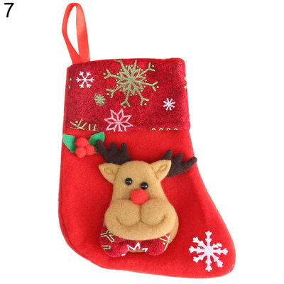 

Christmas Stockings Santa Claus Snowman Kids Gift Candy Bag Xmas Tree Decor