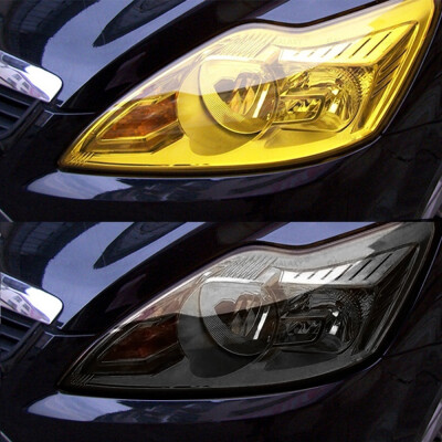 

Car Sticker Smoke Fog Light Headlight Taillight Tint Vinyl Film Sheet Car Decoration Decals GoldBlackSize30 x 120cm