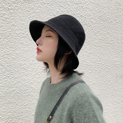 

Knitted fisherman hat children autumn&winter days Joker Korean trend wool warm British basin hat Japanese wool hat
