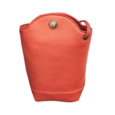 

Women Faux Leather Fashion Bucket Shape Crossbody Single Shoulder Messenger Bag