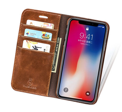 

Flip Case For iPhoneXS Max Business Multifunction Vintage Luxury Leather With Card Pocket Wallet Phone Cases For iphone7 XR 8plus