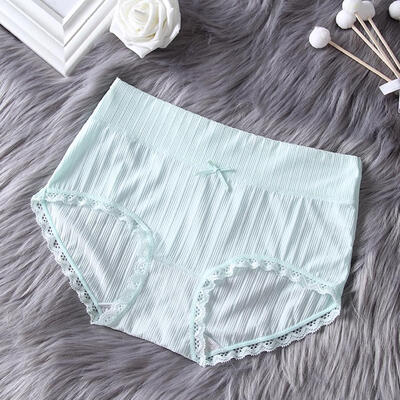 

Womens Panties Thread Ice Silk Female Lace Edge Breathable Briefs Sexy Underwear Women Mid Waist Crotch Lingerie Intimates