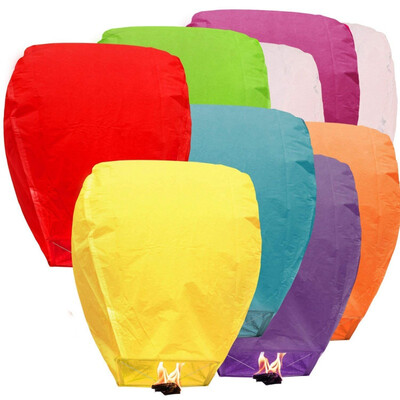 

Biodegradable Chinese Paper Lanterns Flying Sky Lamp Birthday Wedding Decor Gift Craft DIY Hanging Ball Party Supplies