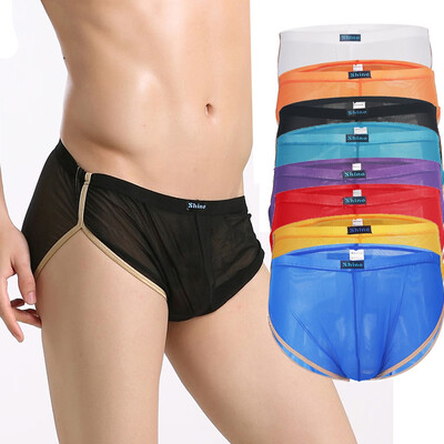 

Tailored 8PC New Fashion Men Sexy Mesh Underpant Soft Brief Breathable Sports Underwear