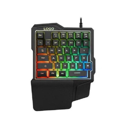 

Wired Gaming Keypad With LED Back-light 35 Keys One-handed Membrane Keyboard Waterproof For LOLPUBGCF Game Player PC Laptop