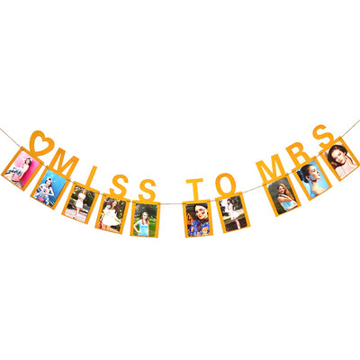 

Gobestart Miss To Mrs Photo Clips Bachelor Party Decorative Props