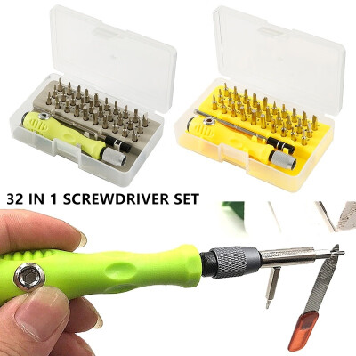 

32 in 1 Screwdriver Set Precision Magnetic Screwdriver Accessory Kit with Adjustable Pole & Anti-Slip Handle Work Repair Tool