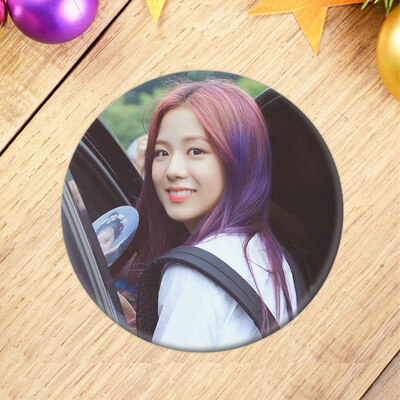 

Black Pink tin Plate Badge Brooch Cute Cartoon Brooch Bag Pendant Boys Girls Accessories hot Gift for Fans