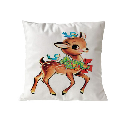 

Tailored Christmas Cotton Soft Pillow Case Sofa Waist Throw Cushion Cover Home Decor