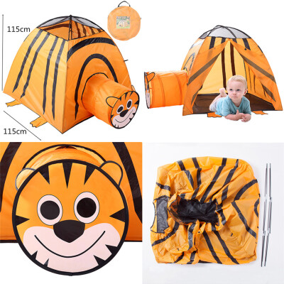 

YIWULA Folding Children Kids Play Tiger Tent InOutdoor Toy House for Boys Girls