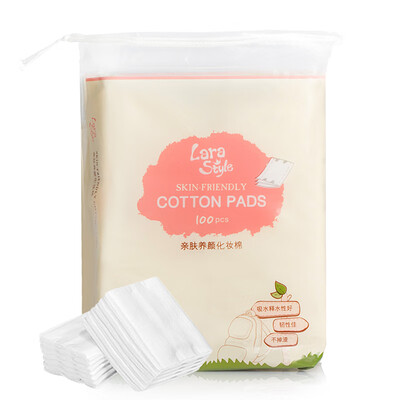 

Larastyle skin-friendly cotton pad 100 pieces cleaning&toning hydrating hydrating mask for skin-friendly makeup does not drop