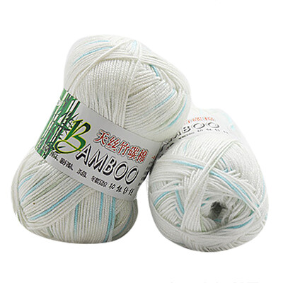 

Gobestart New 100 Bamboo Cotton Warm Soft Natural Knitting Crochet Knitwear Wool Yarn 50g