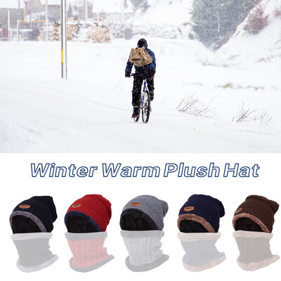 

Warm Knit Neckerchief Winter Plush Scarf Neck Warmer Women Men Sports Hiking Camping Cycling Outdoor Sports Equipment
