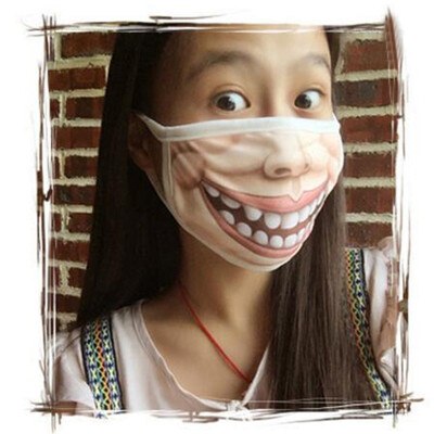 

Gobestart Unisex Woman Fun Anime Funny Expression Emotional Anti-Dust Warm Face Mask