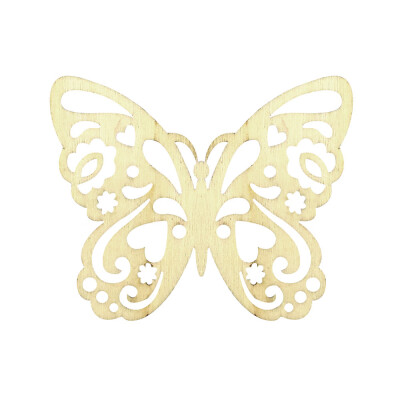 

Gobestart DIY Painted Wood Chip Flowers & Insects Shapes Hanging Pendant Home Decor Gifts