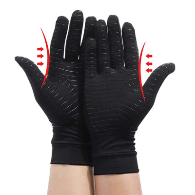 

FITTOO Arthritis Gloves with Grips - Men & Women Textured Fingerless Compression